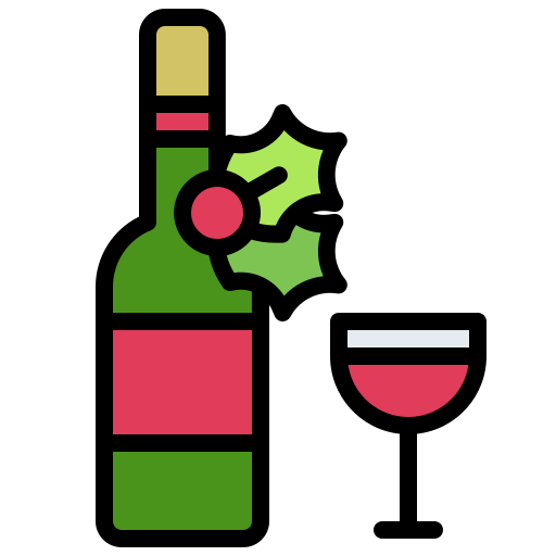 Вино Generic Outline Color иконка