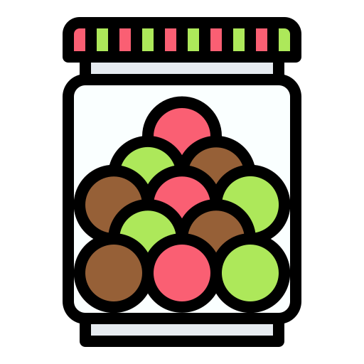 tarro de dulces Generic Outline Color icono