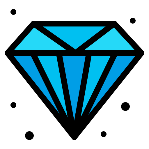 diamant Generic Outline Color icoon