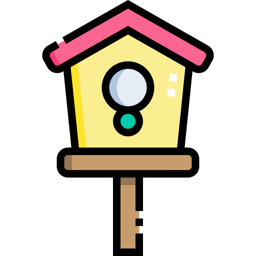 Bird house Detailed Straight Lineal color icon
