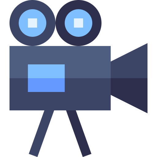 video produktion Basic Straight Flat icon