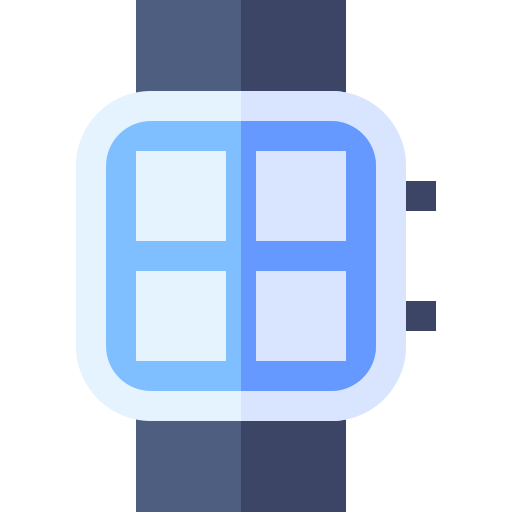 slimme horloge Basic Straight Flat icoon