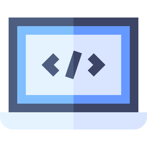 codierung Basic Straight Flat icon