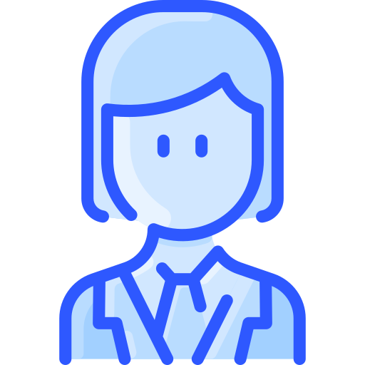Business woman Vitaliy Gorbachev Blue icon
