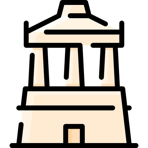 halicarnassus-mausoleum Vitaliy Gorbachev Lineal Color icoon