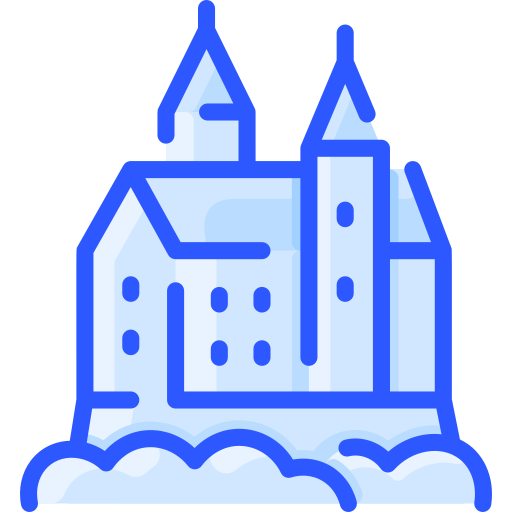 le château de neuschwanstein Vitaliy Gorbachev Blue Icône