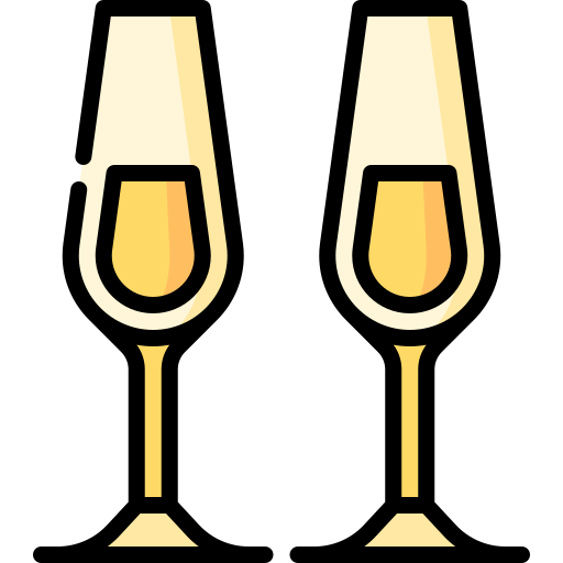 kieliszki do szampana Special Lineal color ikona