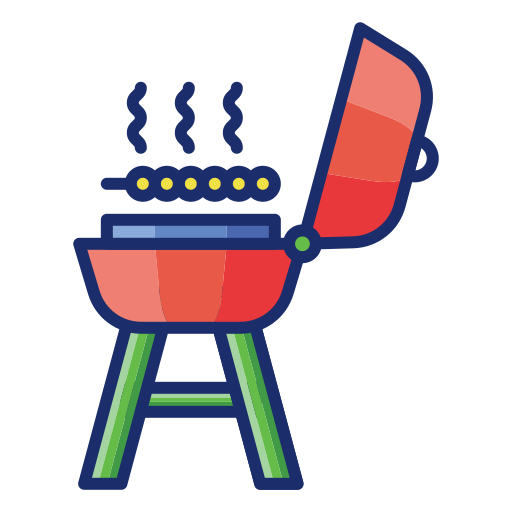 grill Flaticons Lineal Color icon