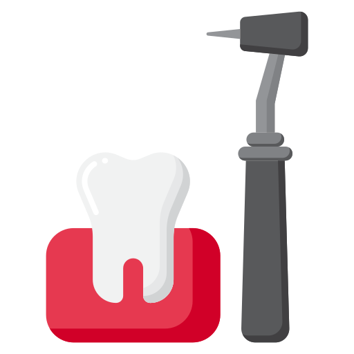 wiertło dentystyczne Flaticons Flat ikona