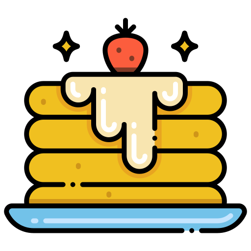 Pancake Flaticons Lineal Color icon
