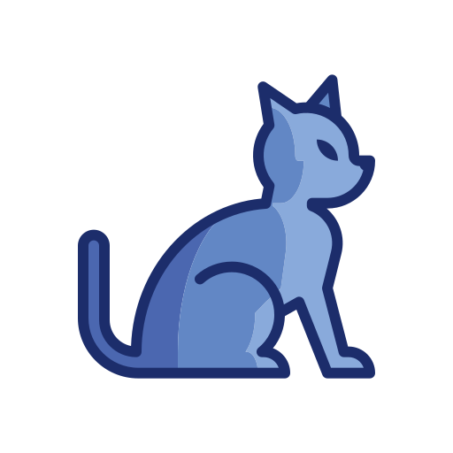 Кот Flaticons Lineal Color иконка