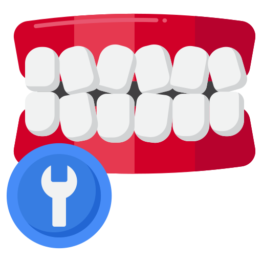 dientes malos Flaticons Flat icono
