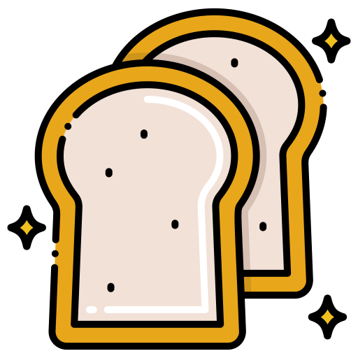 pan de molde Flaticons Lineal Color icono