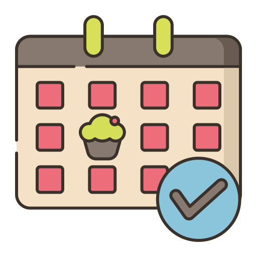 Schedule Flaticons Lineal Color icon