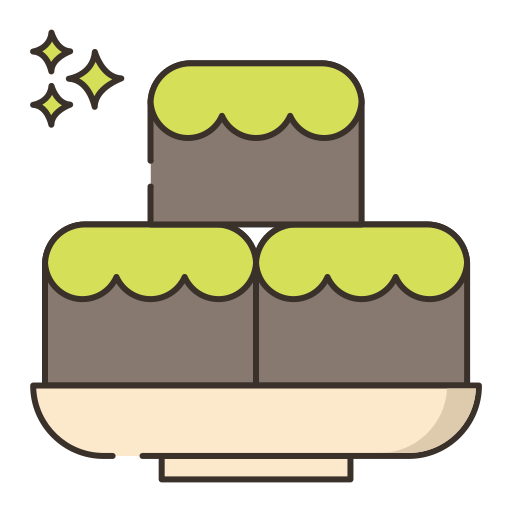 brownie Flaticons Lineal Color icona