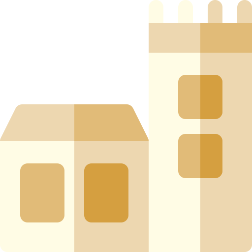 zamek dubliński Basic Rounded Flat ikona