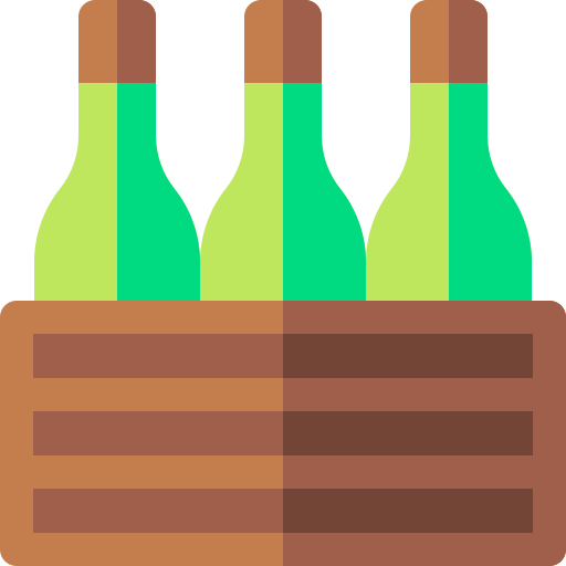 scatola di birra Basic Rounded Flat icona