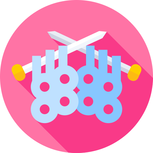 Knitting Flat Circular Flat icon