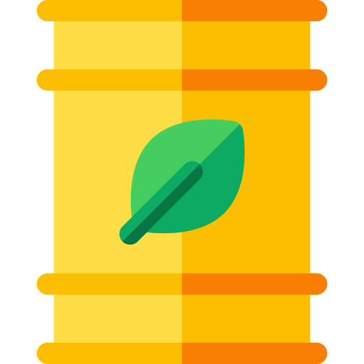 biocombustible Basic Rounded Flat icono