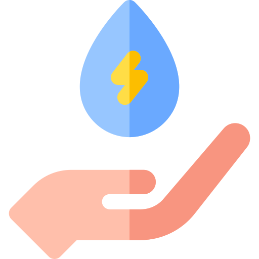 energia wody Basic Rounded Flat ikona