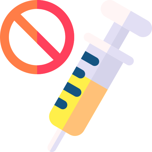 No vaccines Basic Rounded Flat icon