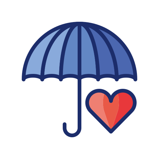 Life insurance Flaticons Lineal Color icon