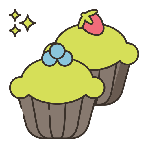 cupcake Flaticons Lineal Color icon
