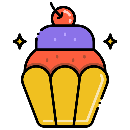 cupcake Flaticons Lineal Color Icône