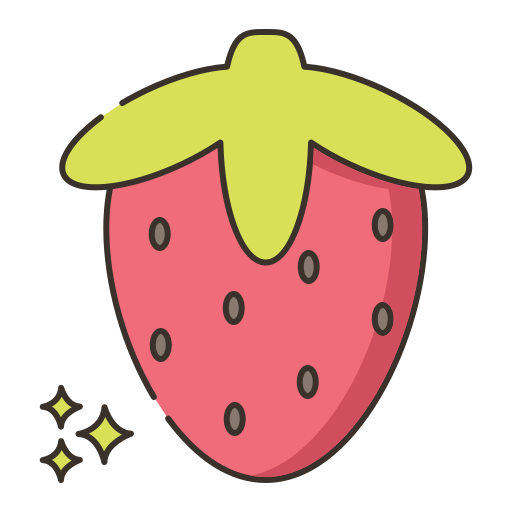 딸기 Flaticons Lineal Color icon