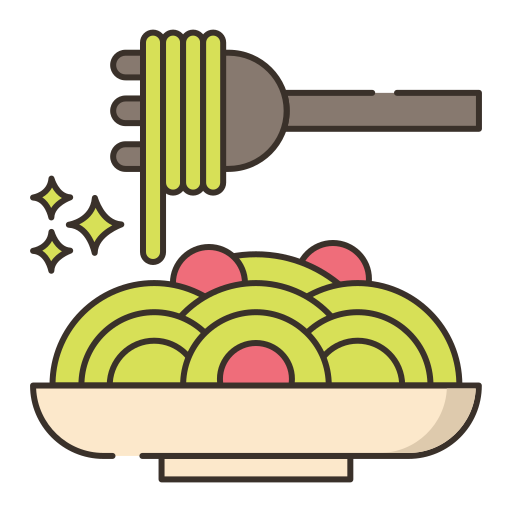 Pasta Flaticons Lineal Color icon