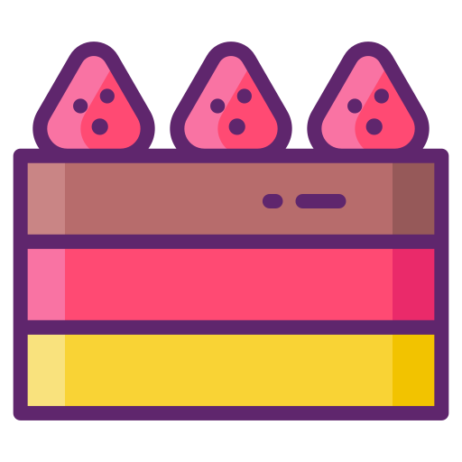 torta Flaticons Lineal Color icona