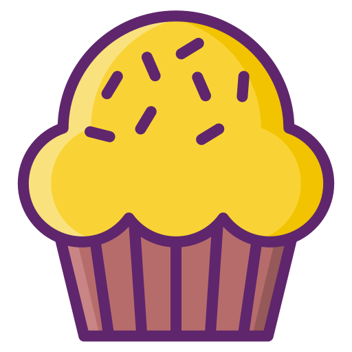 muffin Flaticons Lineal Color Ícone