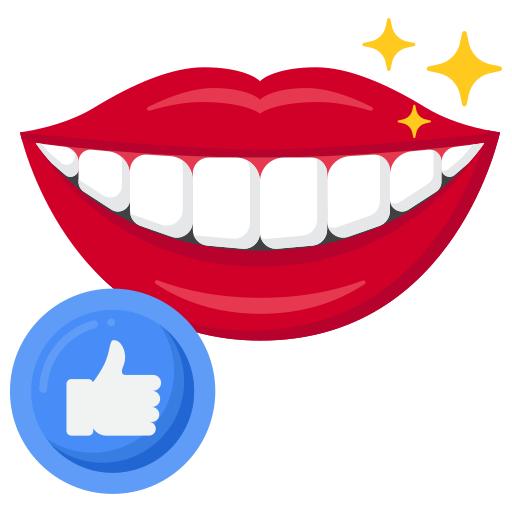 doskonałe zęby Flaticons Flat ikona