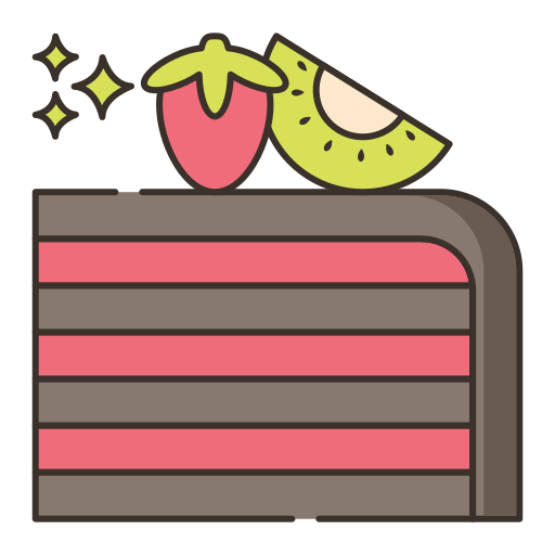 ciasto Flaticons Lineal Color ikona