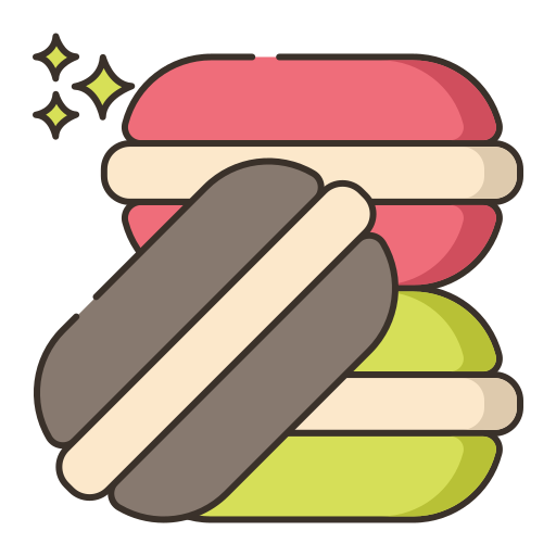 macaroon Flaticons Lineal Color Ícone