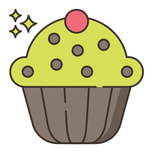 muffin Flaticons Lineal Color icon
