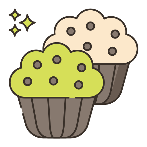 Muffin Flaticons Lineal Color icon