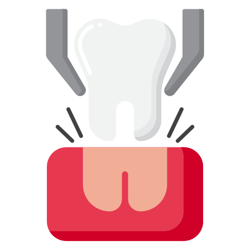 extracción dental Flaticons Flat icono