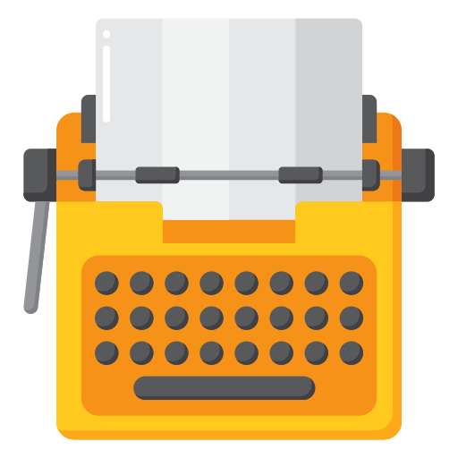 máquina de escribir Flaticons Flat icono