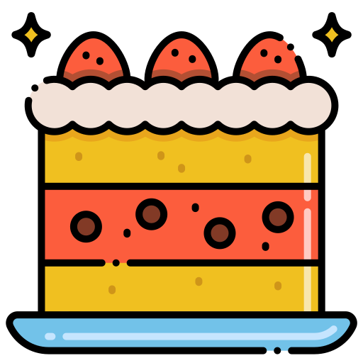 Cake Flaticons Lineal Color icon