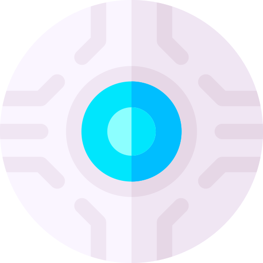 ojo biónico Basic Rounded Flat icono
