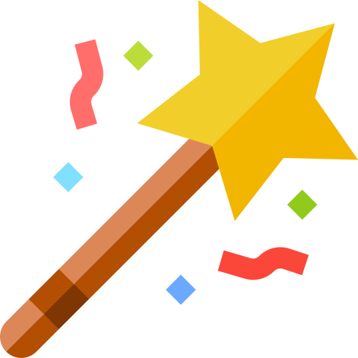 Magic wand Basic Straight Flat icon