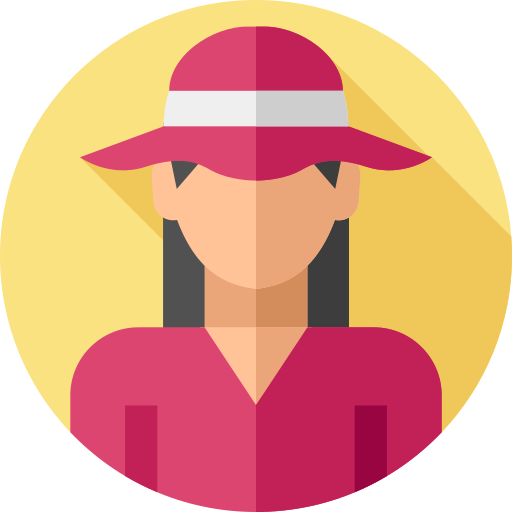 Woman Flat Circular Flat icon