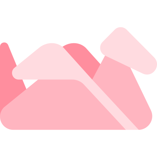 origami Kawaii Flat icono