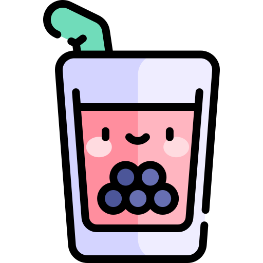 Bubble tea Kawaii Lineal color icon