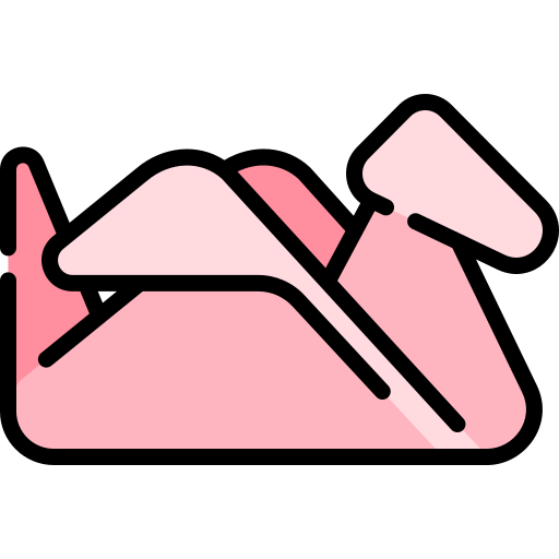 Origami Kawaii Lineal color icon