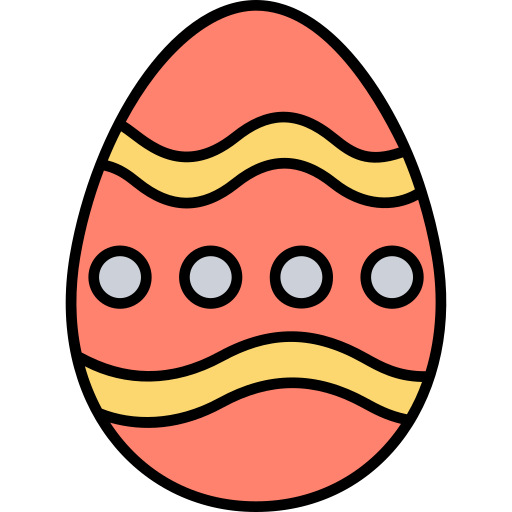 Easter egg Generic Outline Color icon