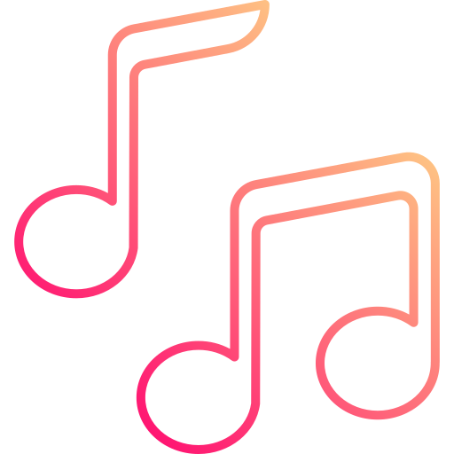 Music notes Generic Gradient icon
