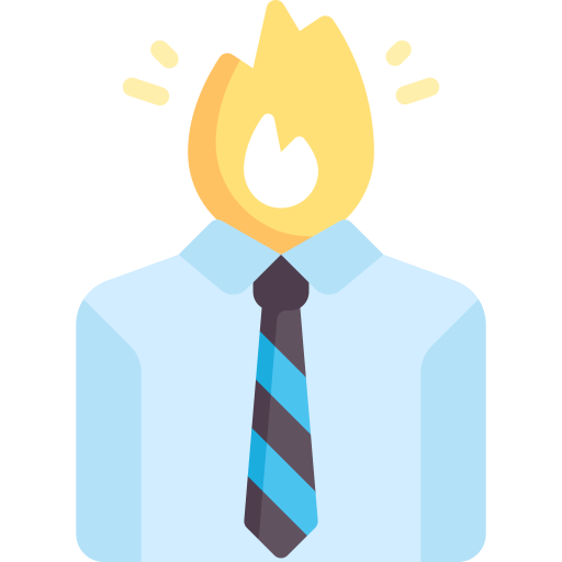 Burning head Special Flat icon