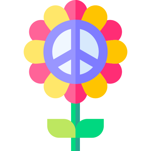 símbolo de paz Basic Straight Flat Ícone